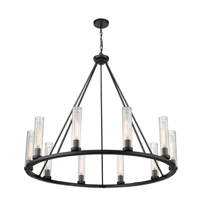 Beau 10 Light Chandelier Bronze