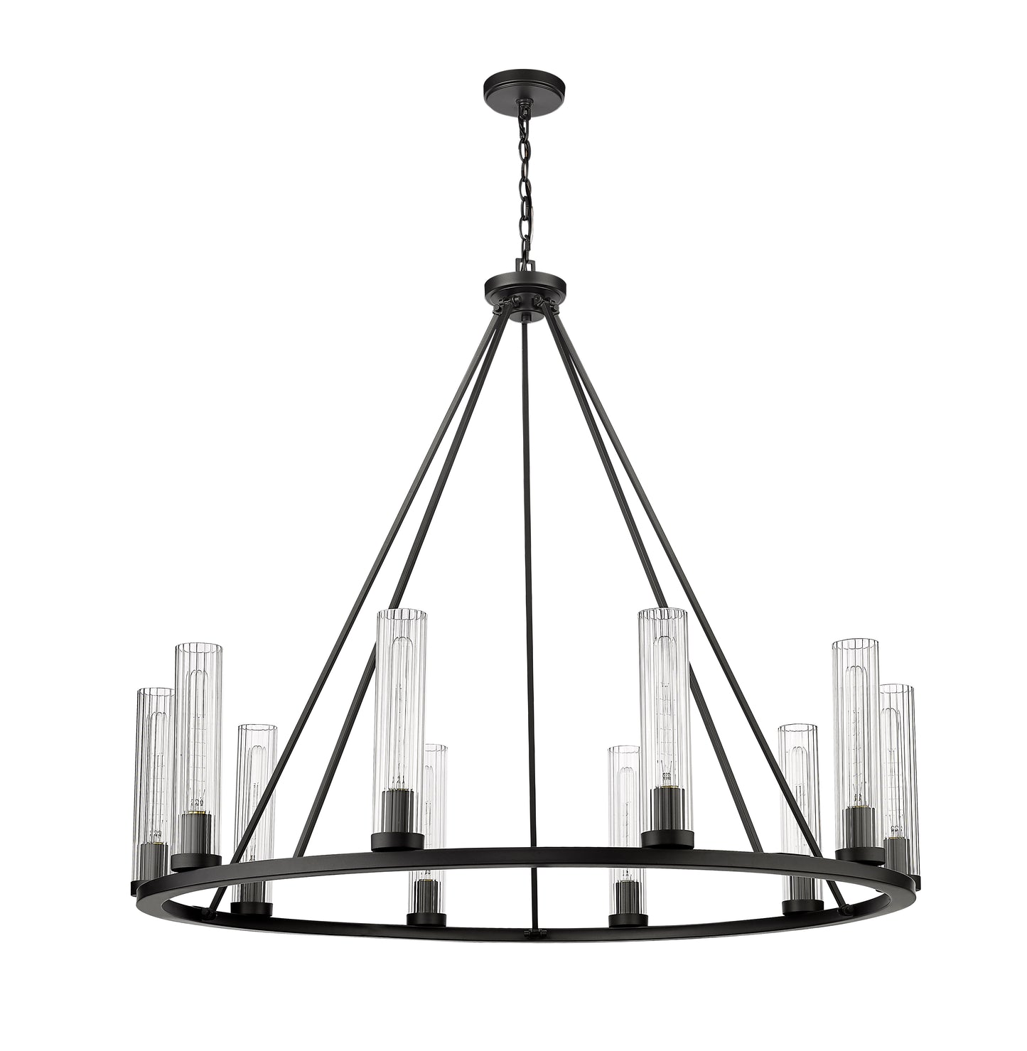 Beau 10 Light Chandelier Bronze