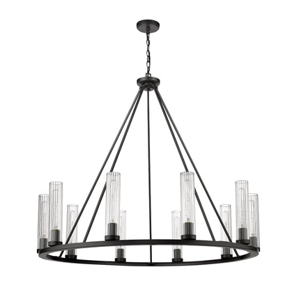 Beau 10 Light Chandelier Bronze