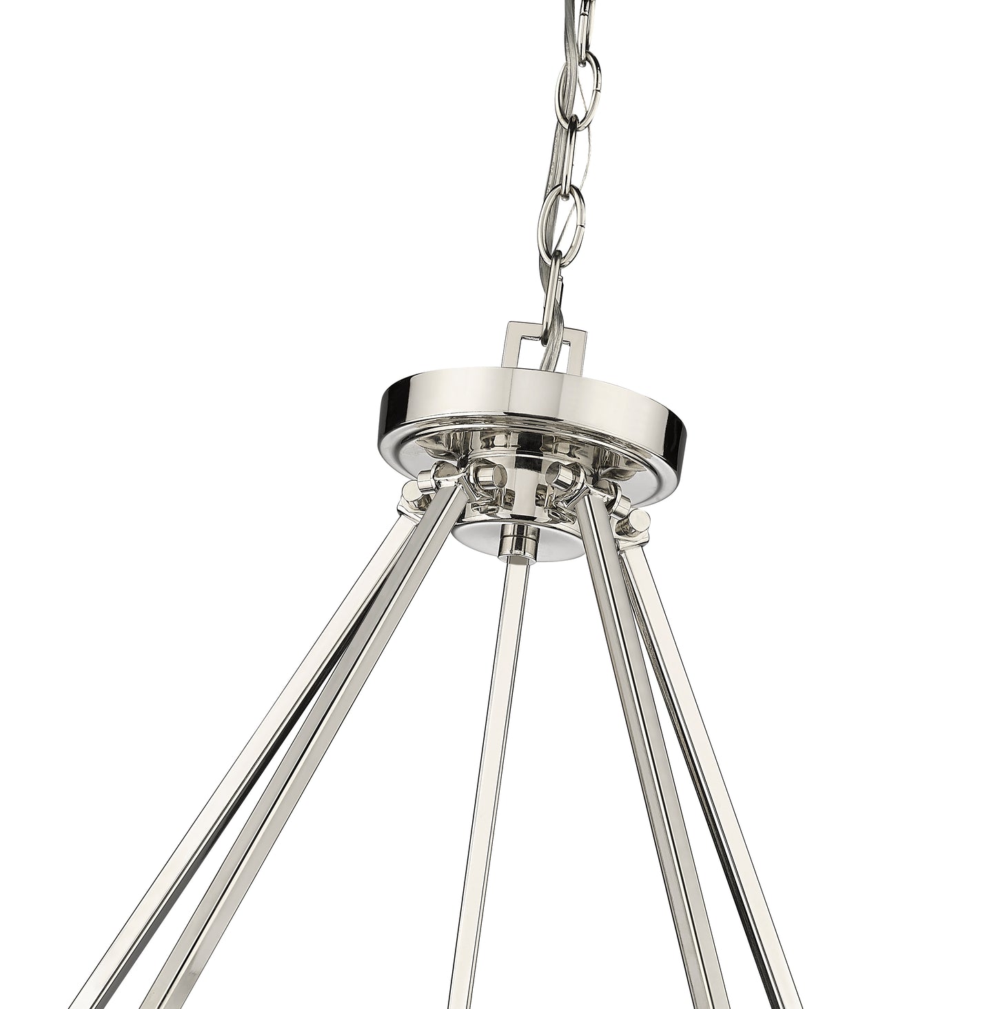 Beau 10 Light Chandelier Polished Nickel