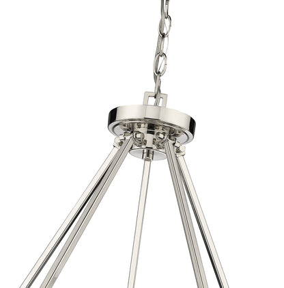 Beau 10 Light Chandelier Polished Nickel