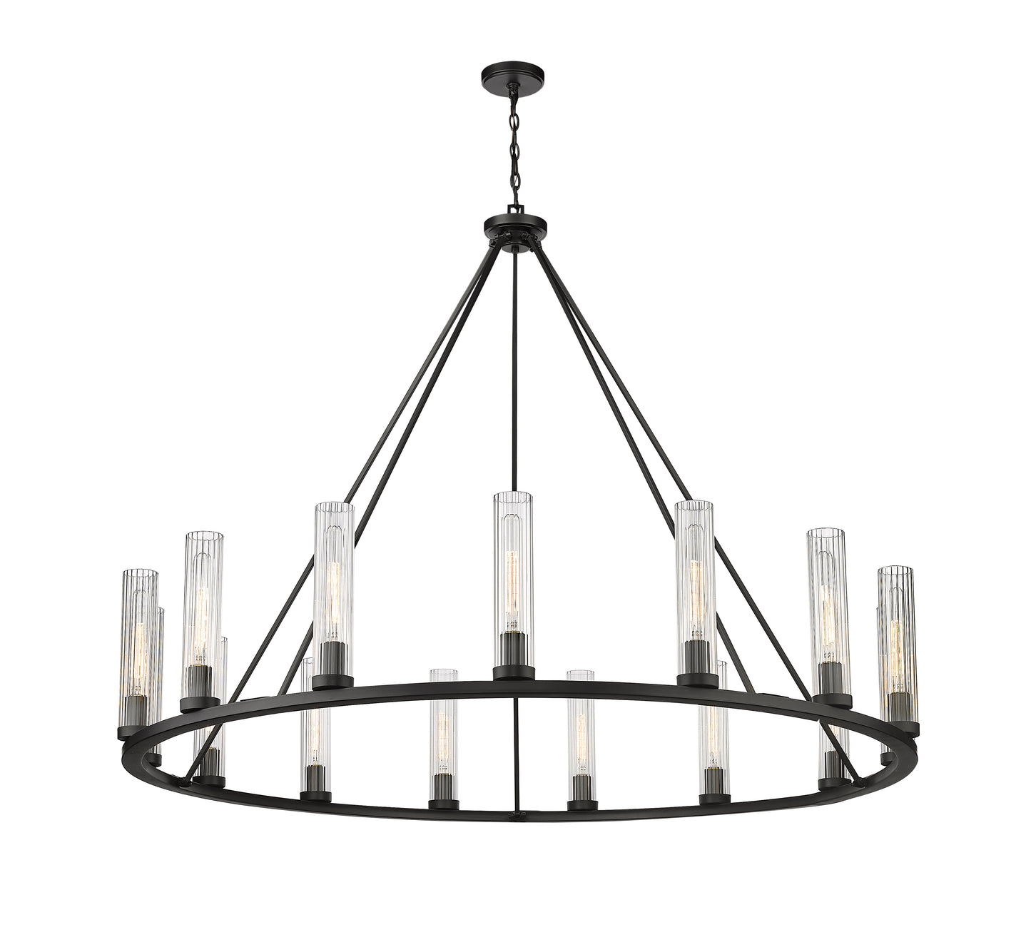 Beau 15 Light Chandelier Bronze