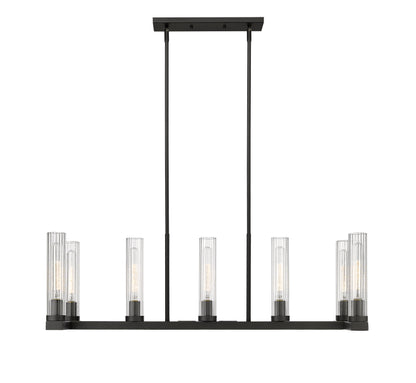 Beau 7 Light Linear Chandelier Bronze