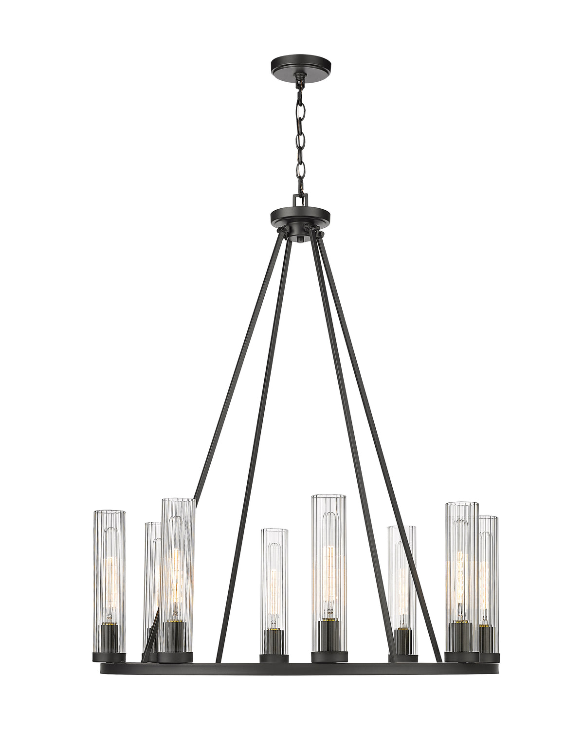 Beau 8 Light Chandelier Bronze