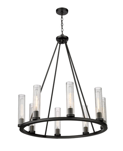 Beau 8 Light Chandelier Bronze