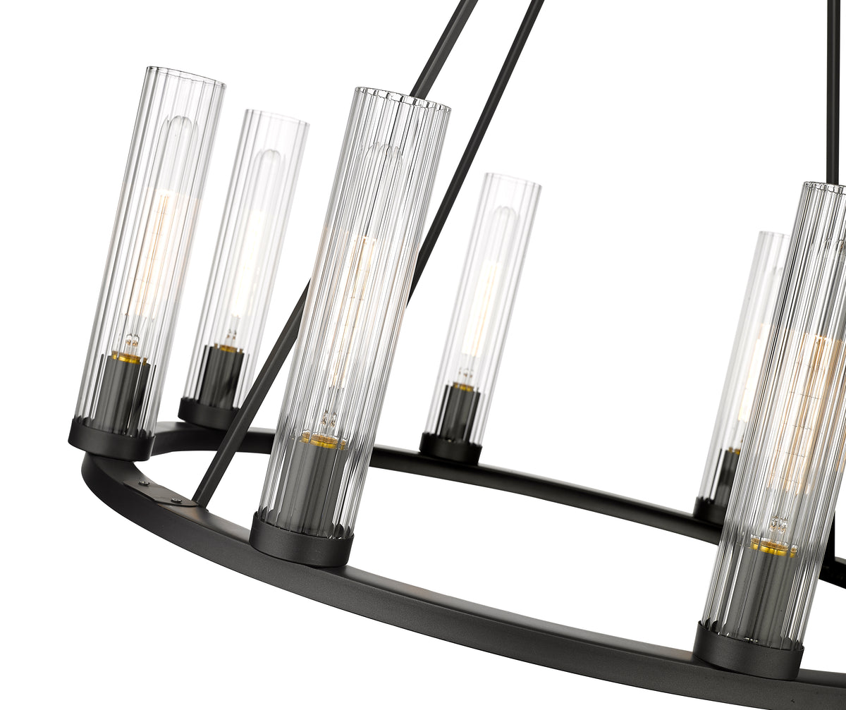 Beau 8 Light Chandelier Bronze