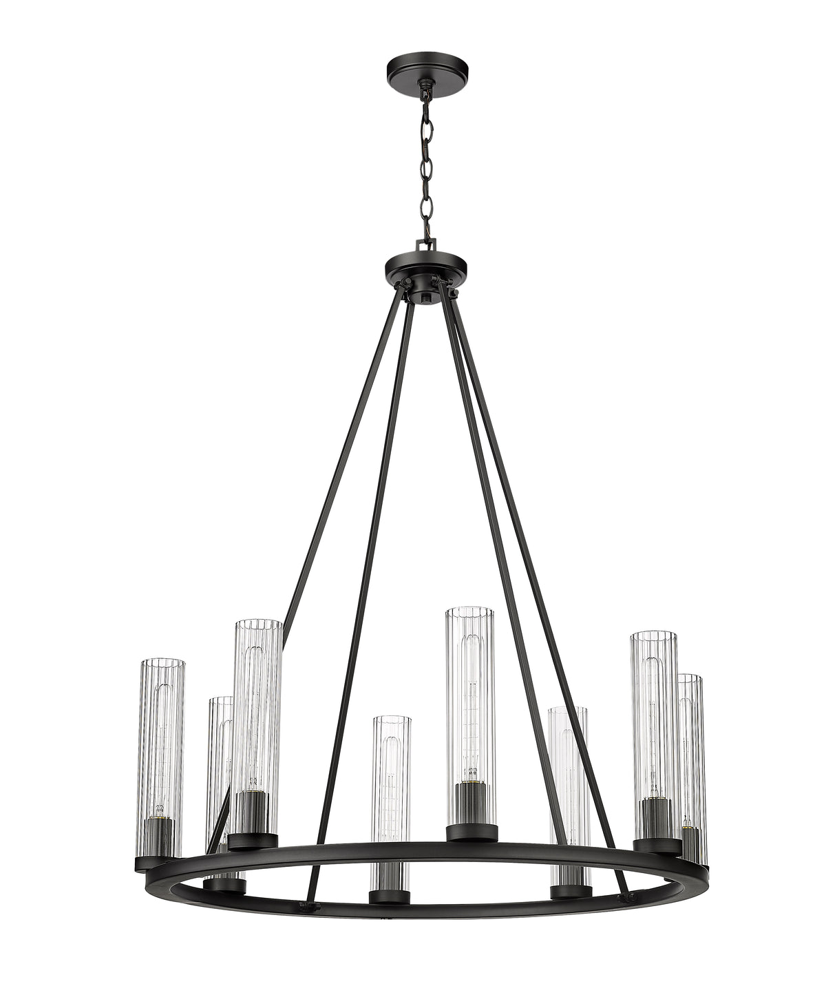 Beau 8 Light Chandelier Bronze