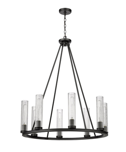 Beau 8 Light Chandelier Bronze