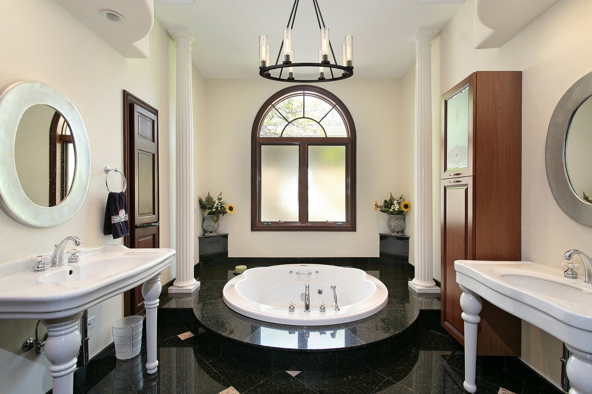 Beau 8 Light Chandelier Bronze