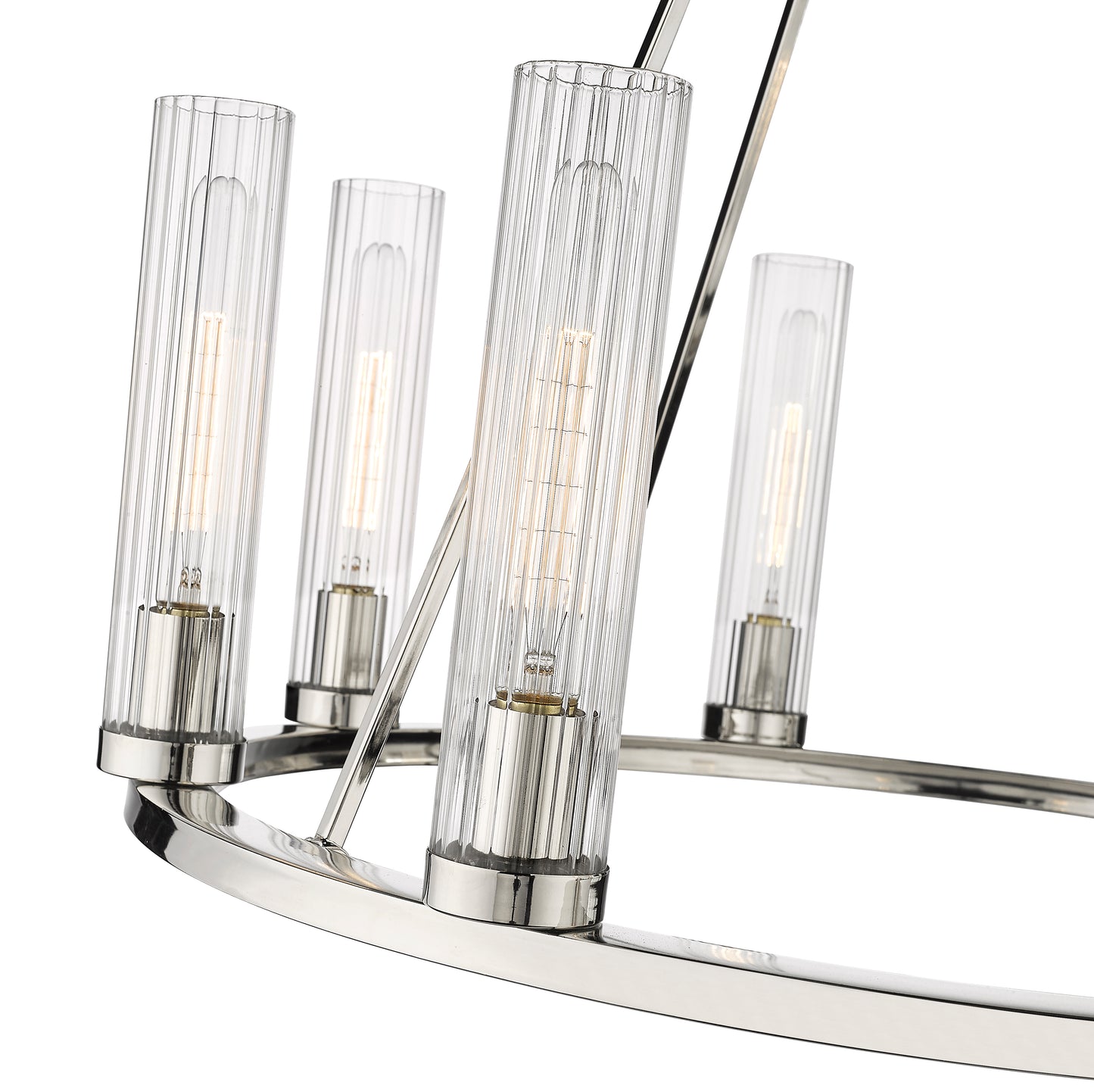 Beau 8 Light Chandelier Polished Nickel