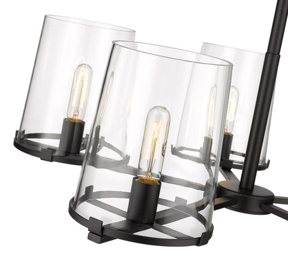 Callista 5 Light Chandelier Matte Black