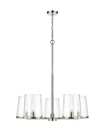 Callista 5 Light Chandelier Polished Nickel