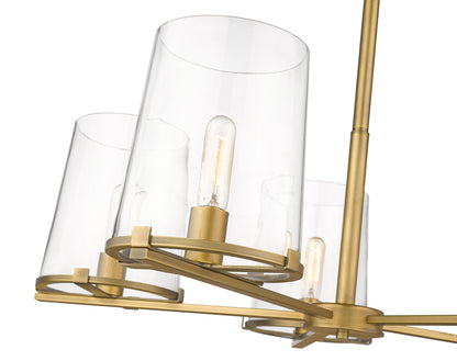 Callista 5 Light Chandelier Rubbed Brass