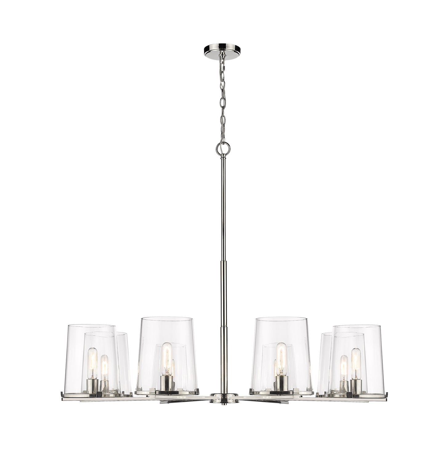 Callista 8 Light Chandelier Polished Nickel