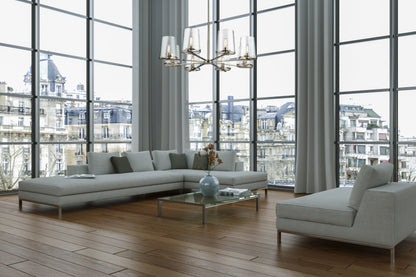 Callista 8 Light Chandelier Polished Nickel