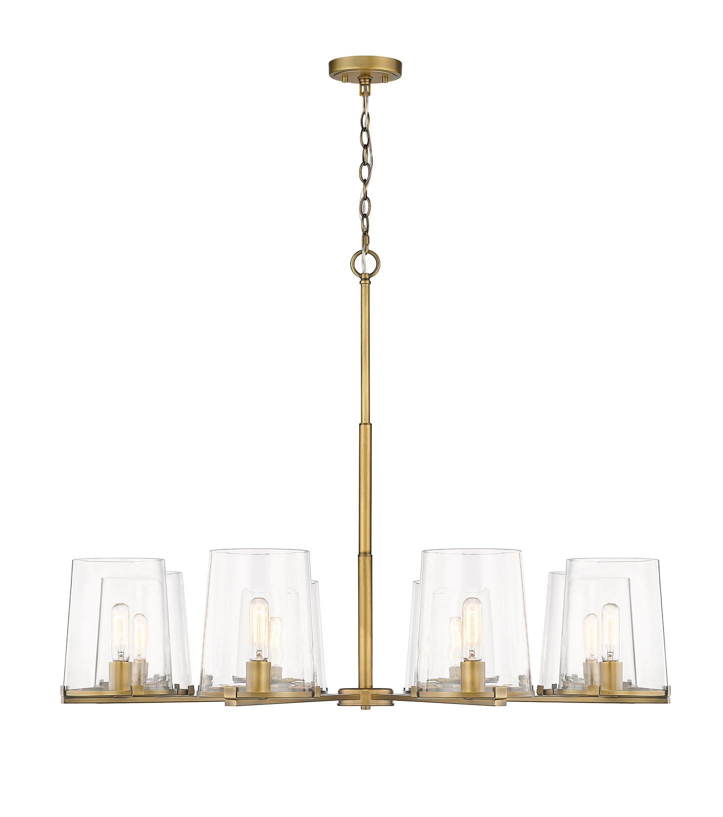 Callista 8 Light Chandelier Rubbed Brass