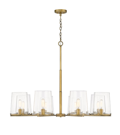 Callista 8 Light Chandelier Rubbed Brass