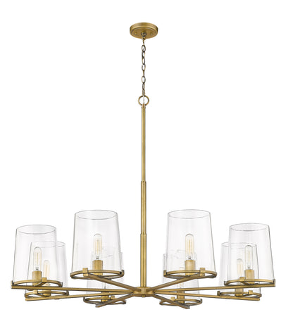 Callista 8 Light Chandelier Rubbed Brass