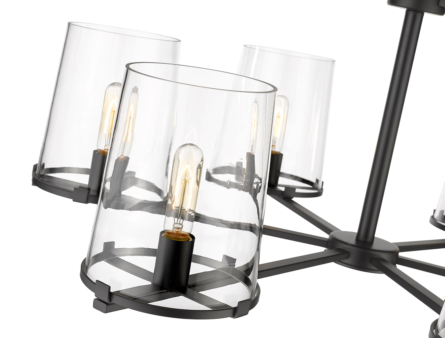 Callista 9 Light Chandelier Matte Black