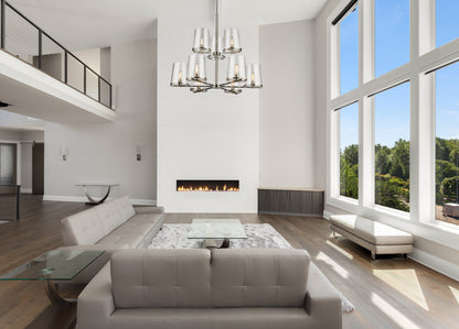 Callista 9 Light Chandelier Polished Nickel