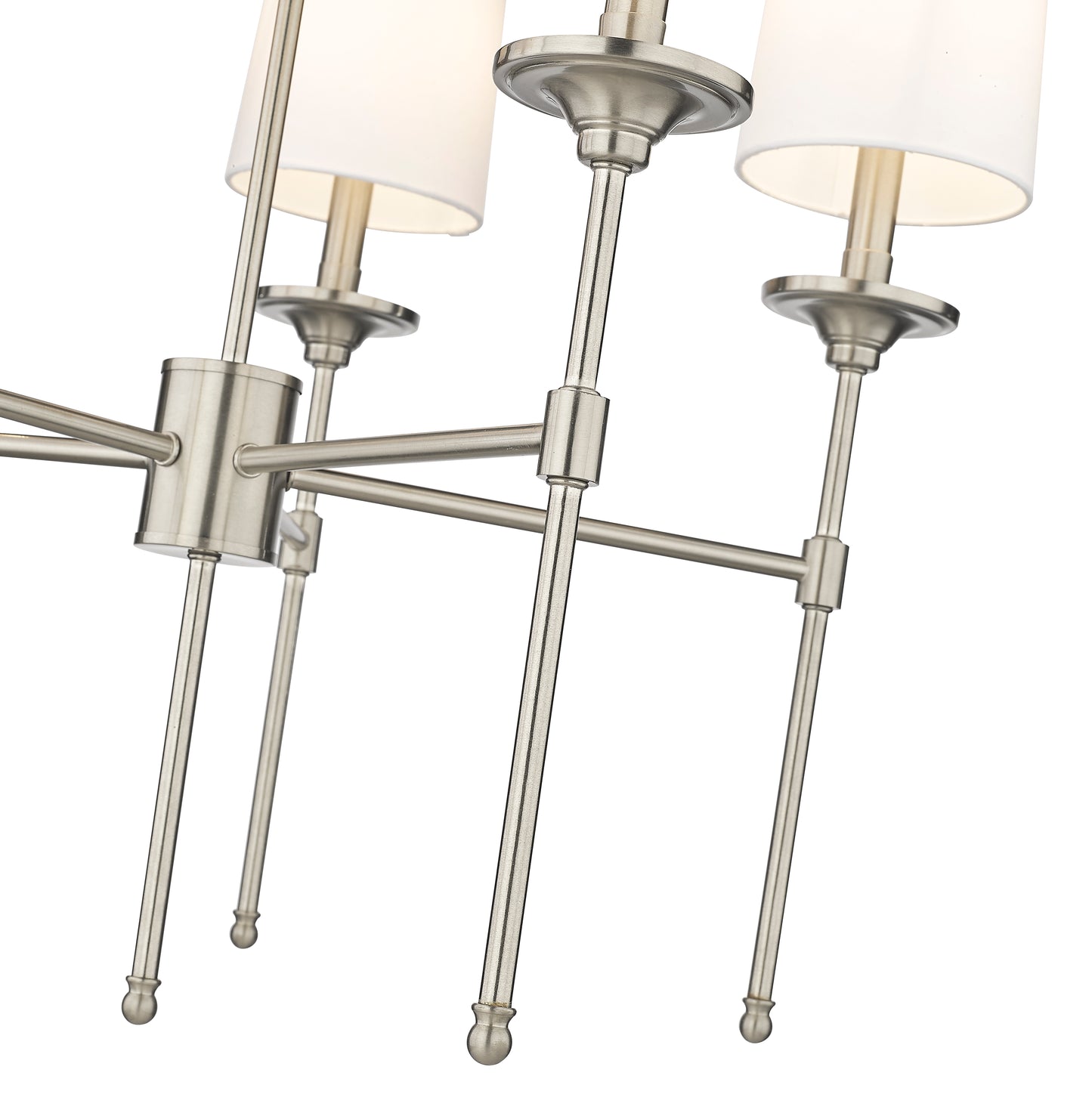 Emily 5 Light Chandelier Brushed Nickel
