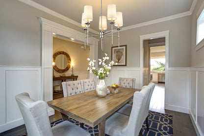 Emily 5 Light Chandelier Polished Nickel