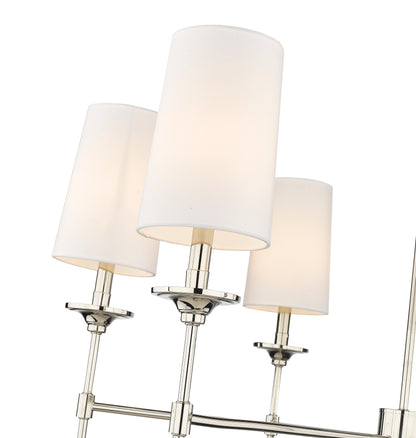 Emily 6 Light Chandelier Polished Nickel