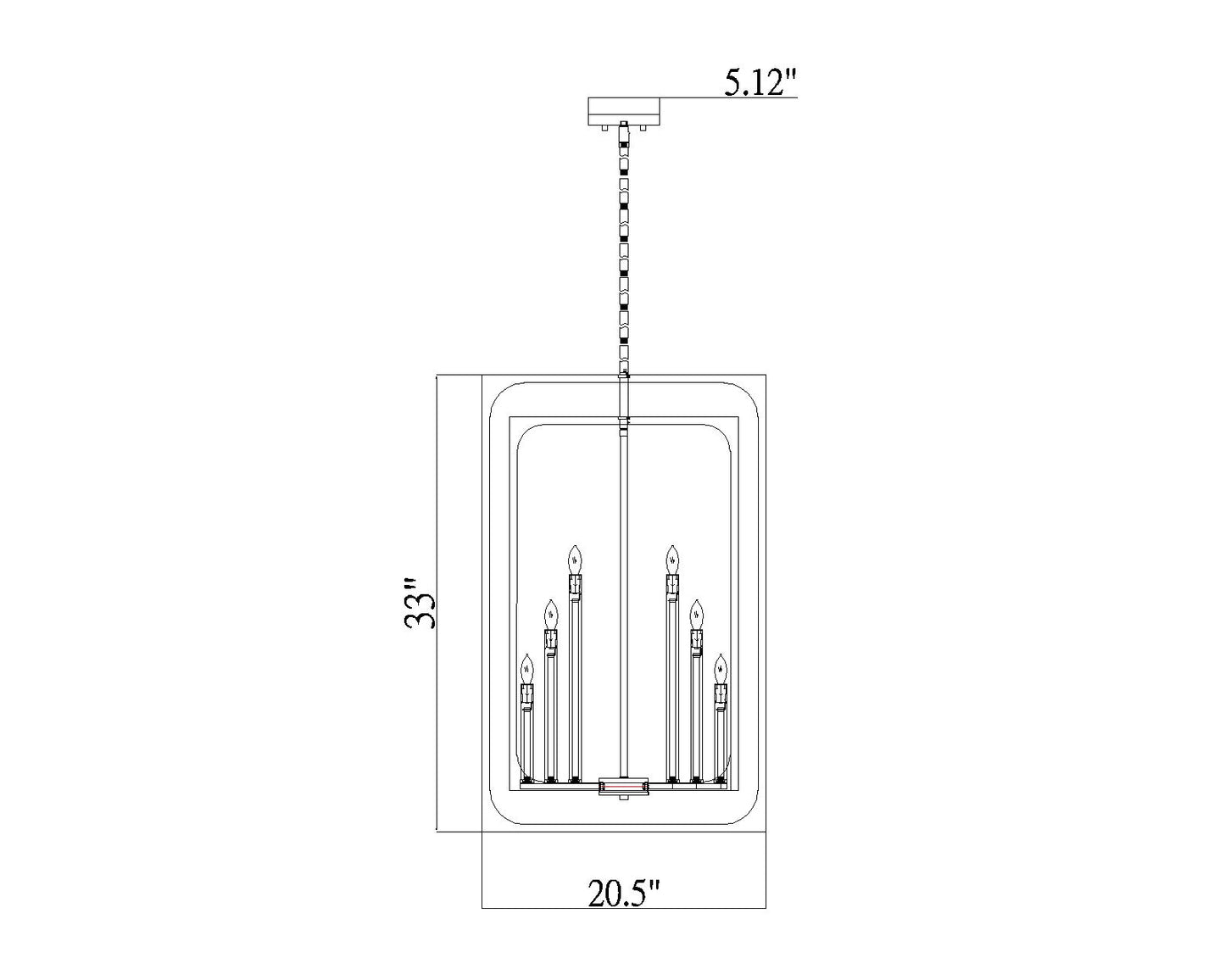 Easton 12 Light Chandelier Matte Black