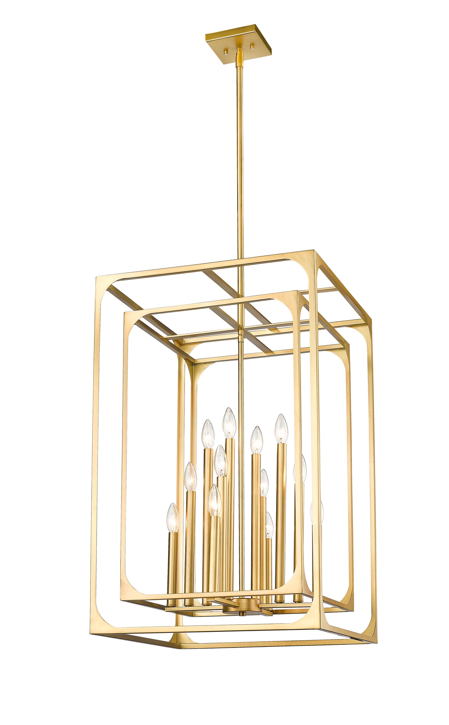 Easton 12 Light Chandelier Rubbed Brass