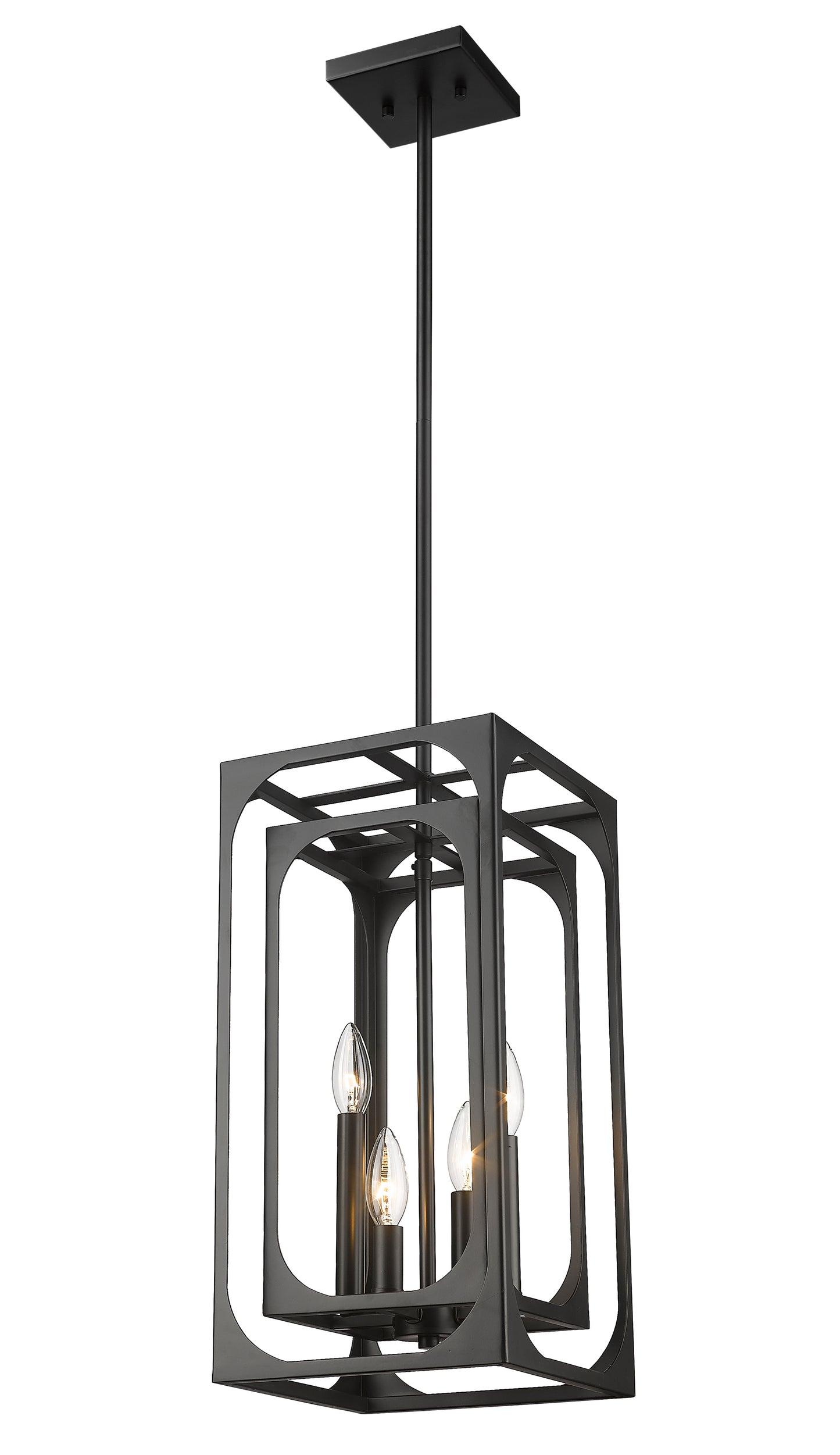 Easton 4 Light Chandelier Matte Black