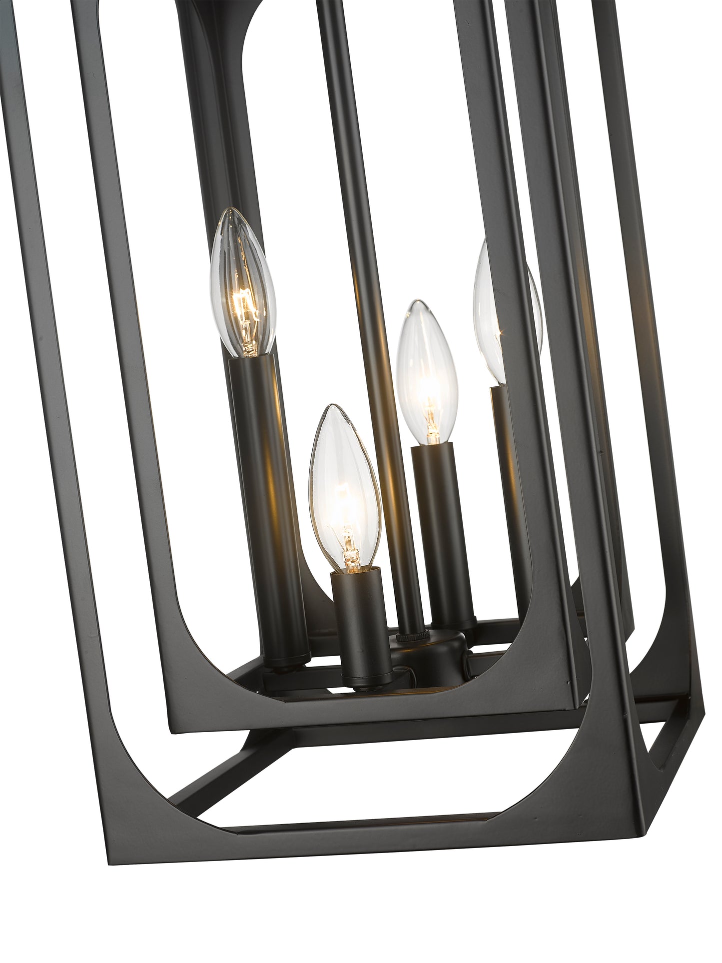 Easton 4 Light Chandelier Matte Black