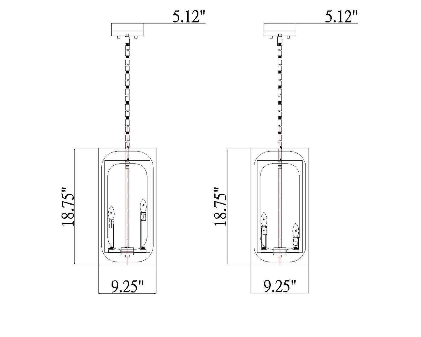 Easton 4 Light Chandelier Matte Black