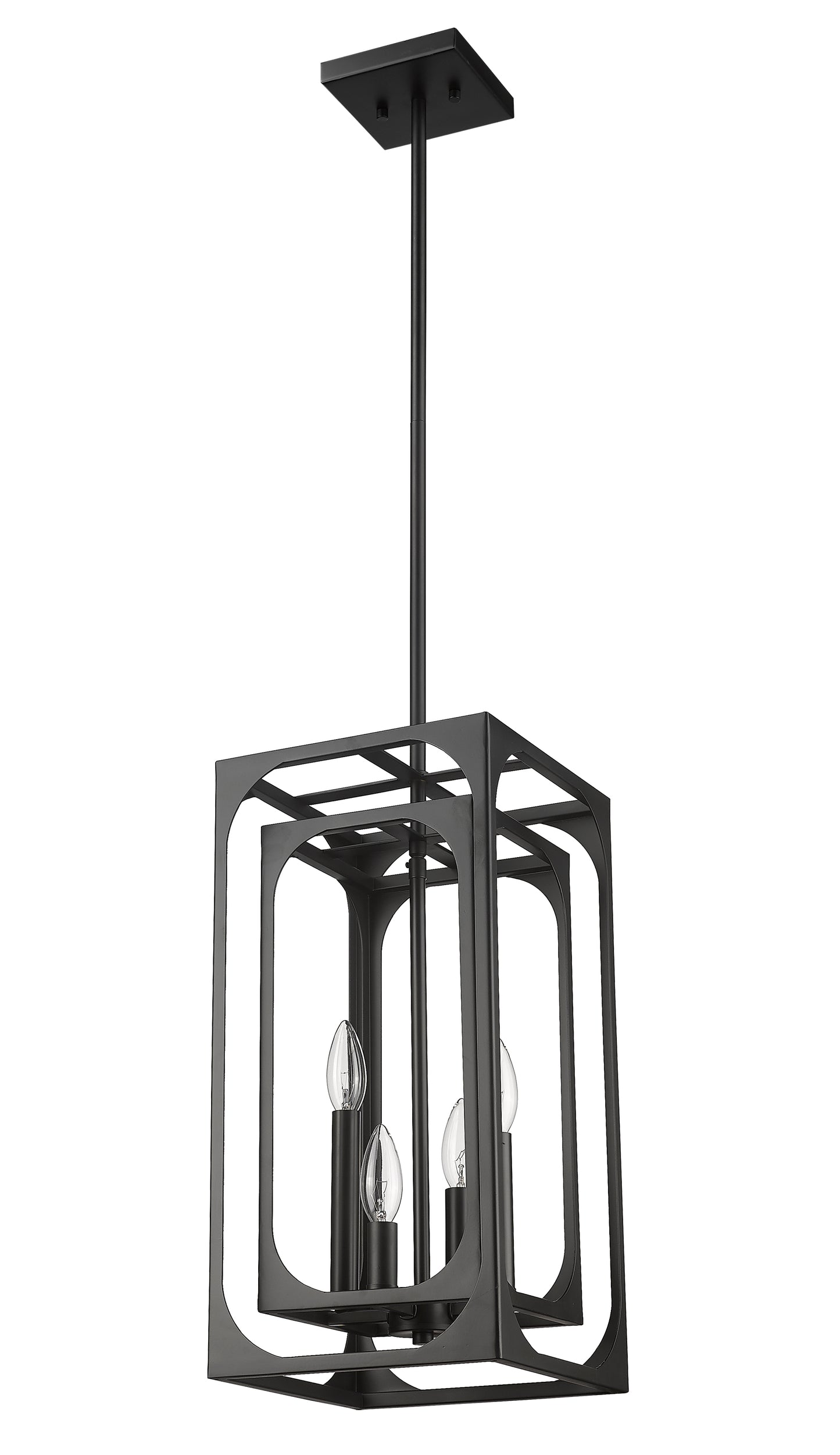 Easton 4 Light Chandelier Matte Black