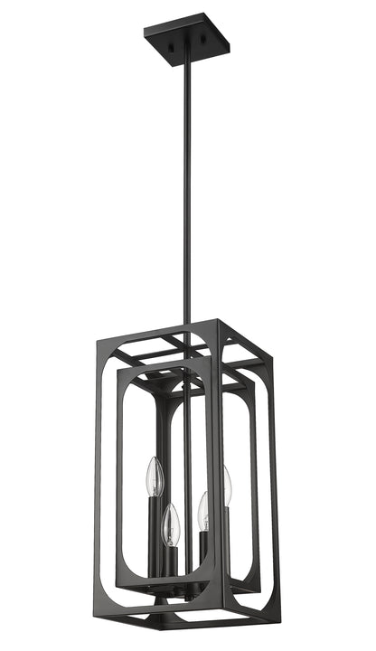 Easton 4 Light Chandelier Matte Black