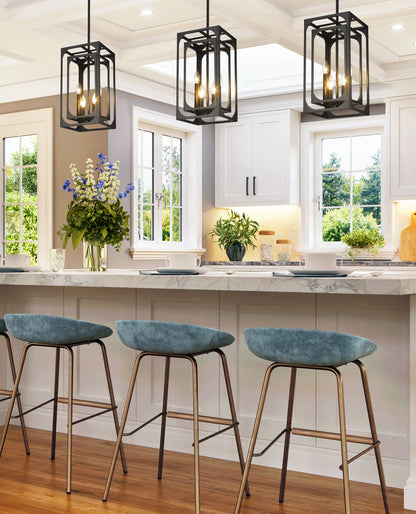 Easton 4 Light Chandelier Matte Black