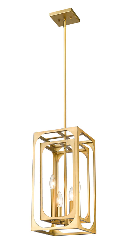 Easton 4 Light Chandelier Rubbed Brass