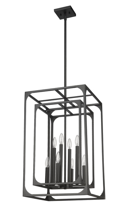 Easton 8 Light Chandelier Matte Black