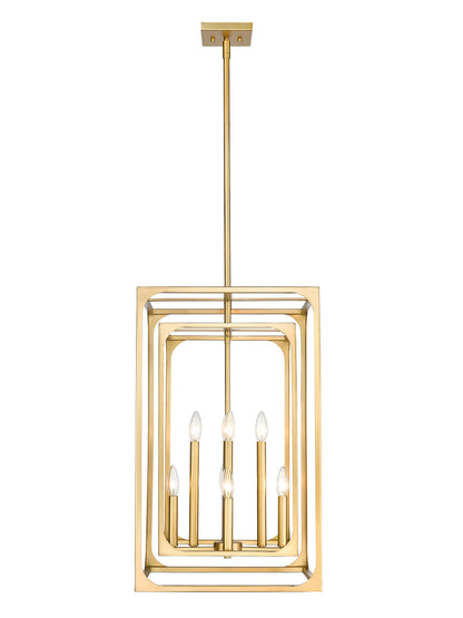 Easton 8 Light Chandelier Rubbed Brass