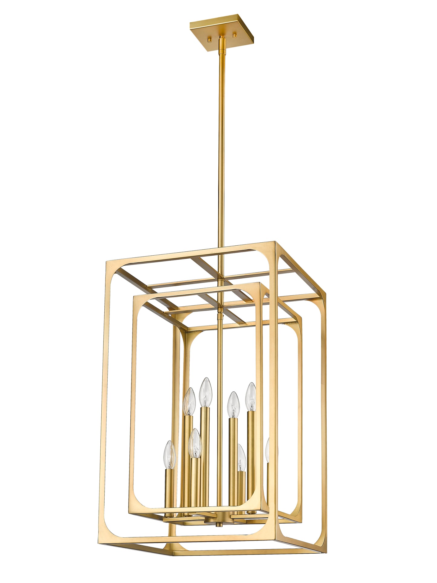 Easton 8 Light Chandelier Rubbed Brass