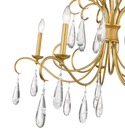 Amara 5 Light Chandelier Gilded Gold