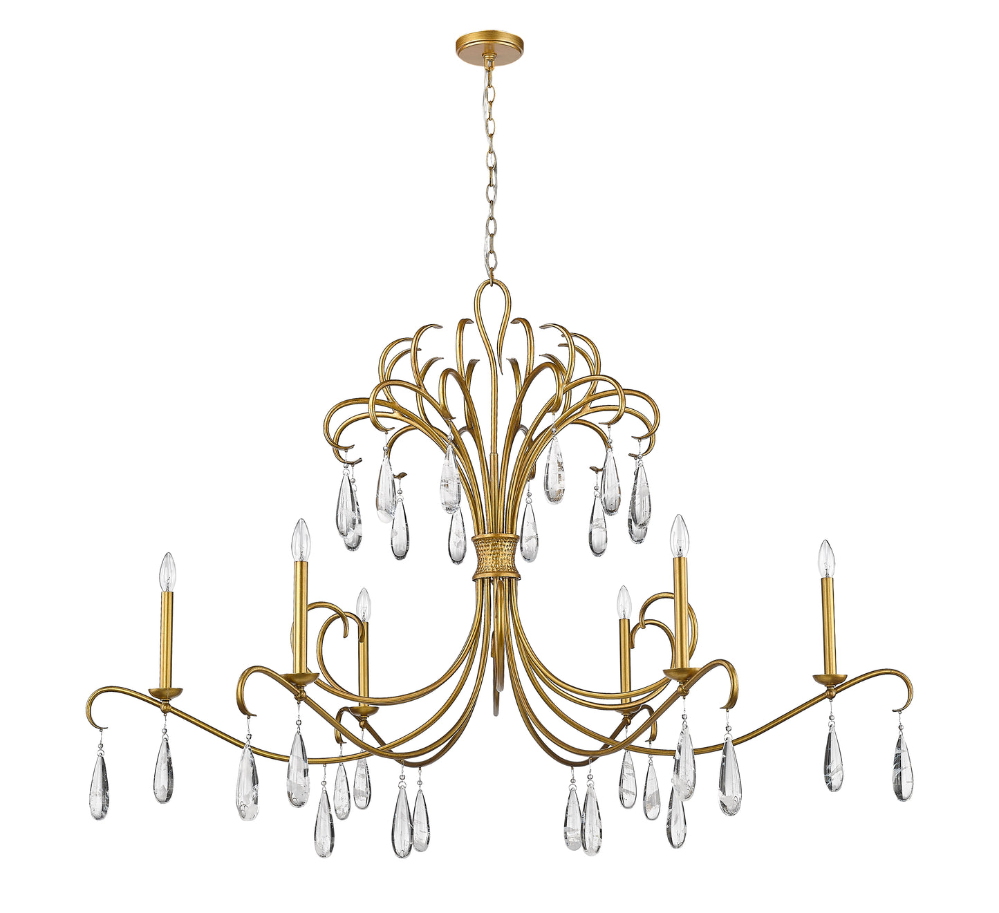 Amara 6 Light Chandelier Gilded Gold