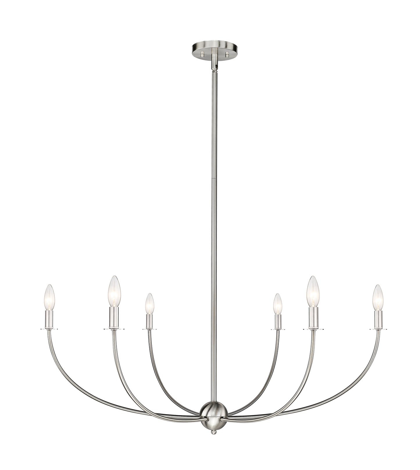 Shannon 6 Light Chandelier Brushed Nickel