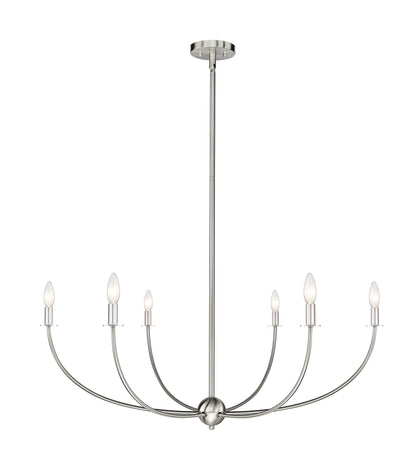 Shannon 6 Light Chandelier Brushed Nickel