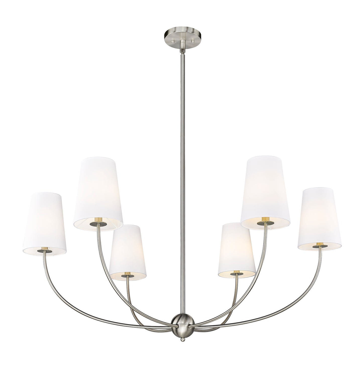Shannon 6 Light Chandelier Brushed Nickel