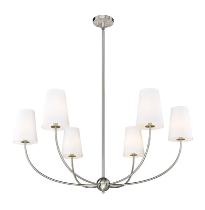 Shannon 6 Light Chandelier Brushed Nickel