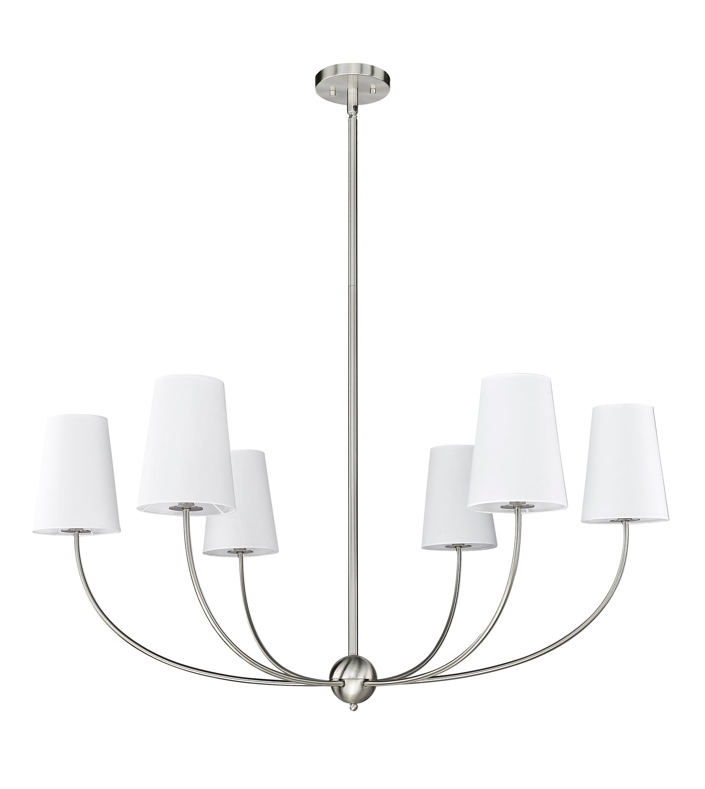 Shannon 6 Light Chandelier Brushed Nickel