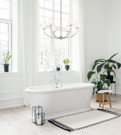 Shannon 6 Light Chandelier Brushed Nickel