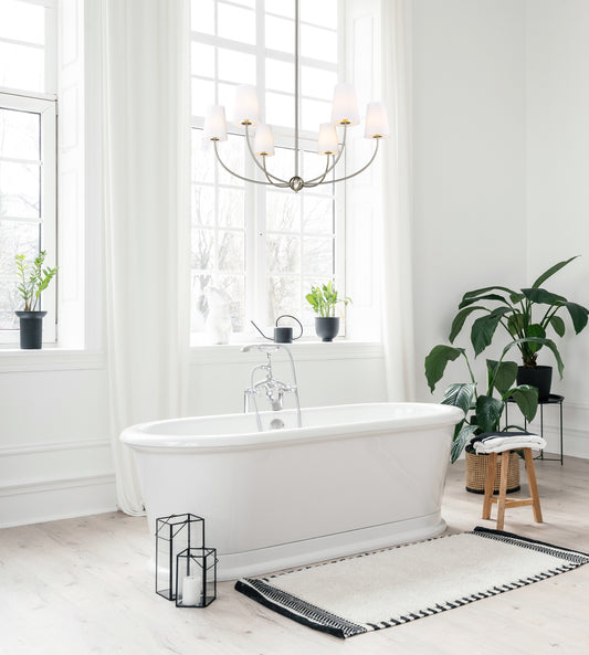 Shannon 6 Light Chandelier Brushed Nickel