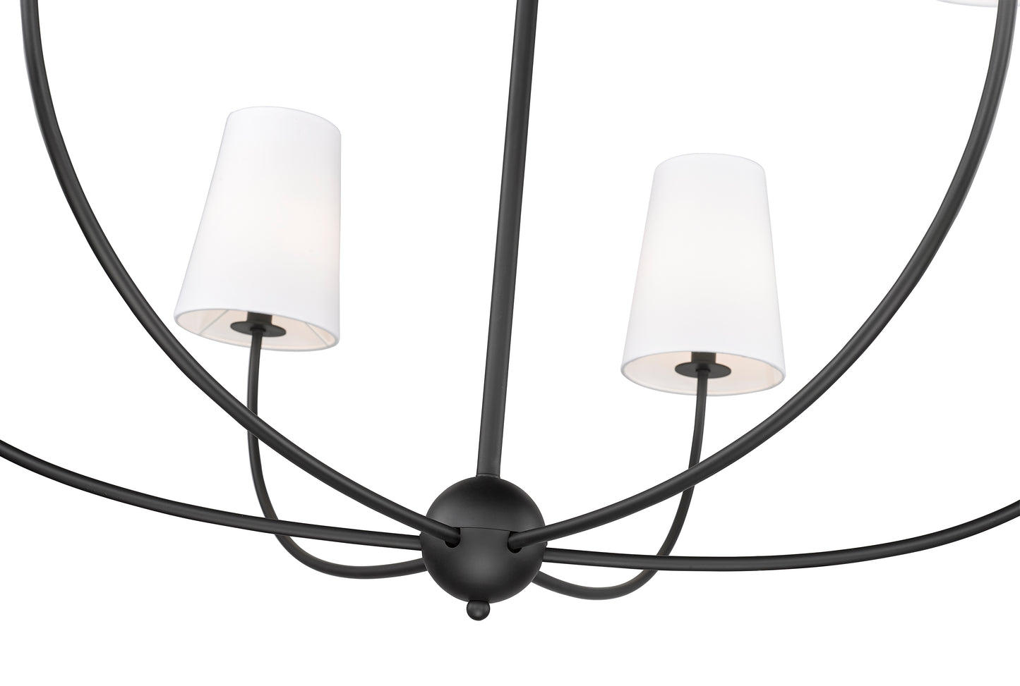 Shannon 6 Light Chandelier Matte Black