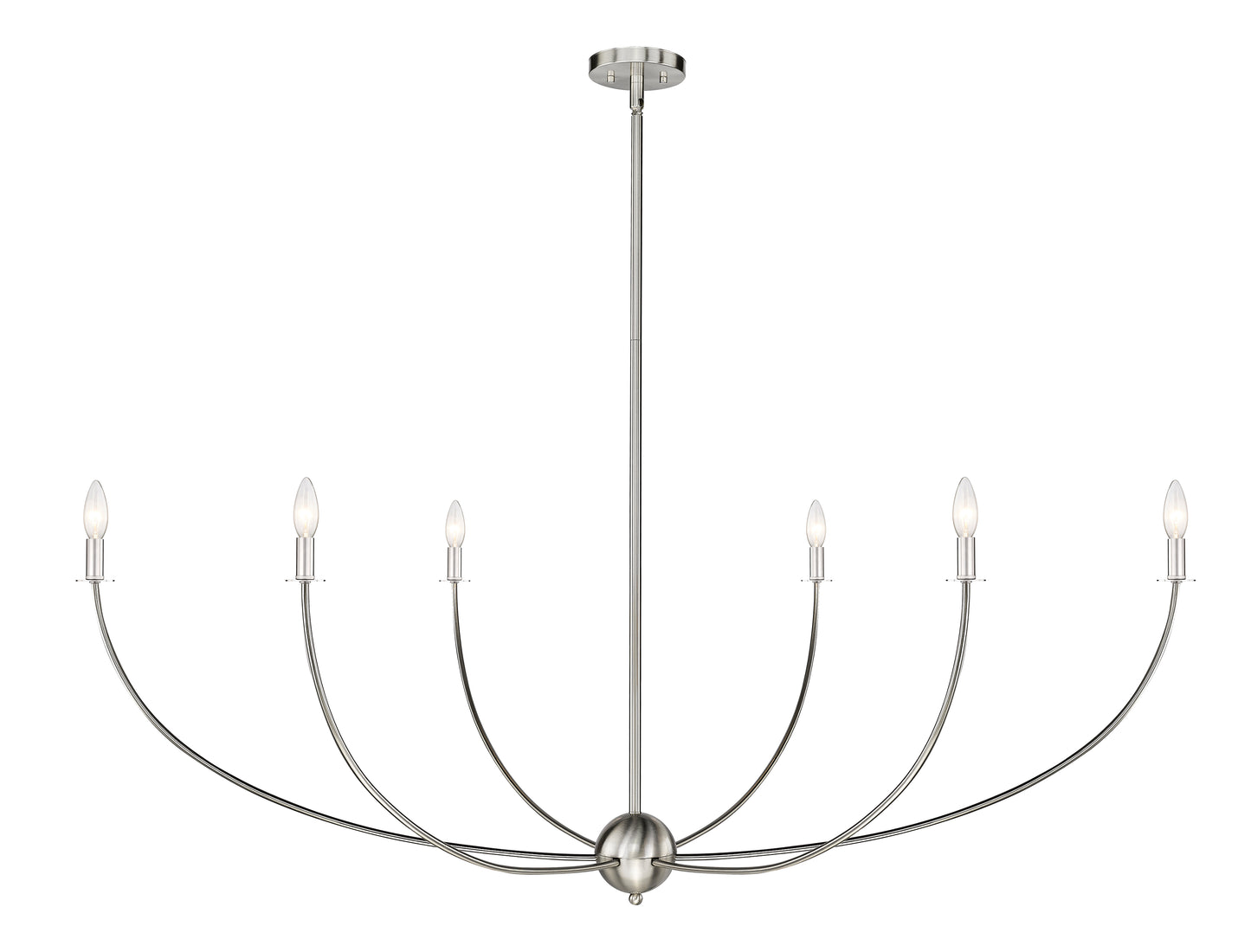 Shannon 6 Light Chandelier Brushed Nickel